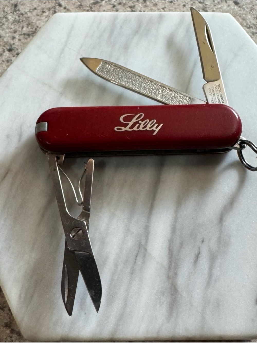 VICTORINOX Swiss Army knife with Eli Lilly name logo branding VGC